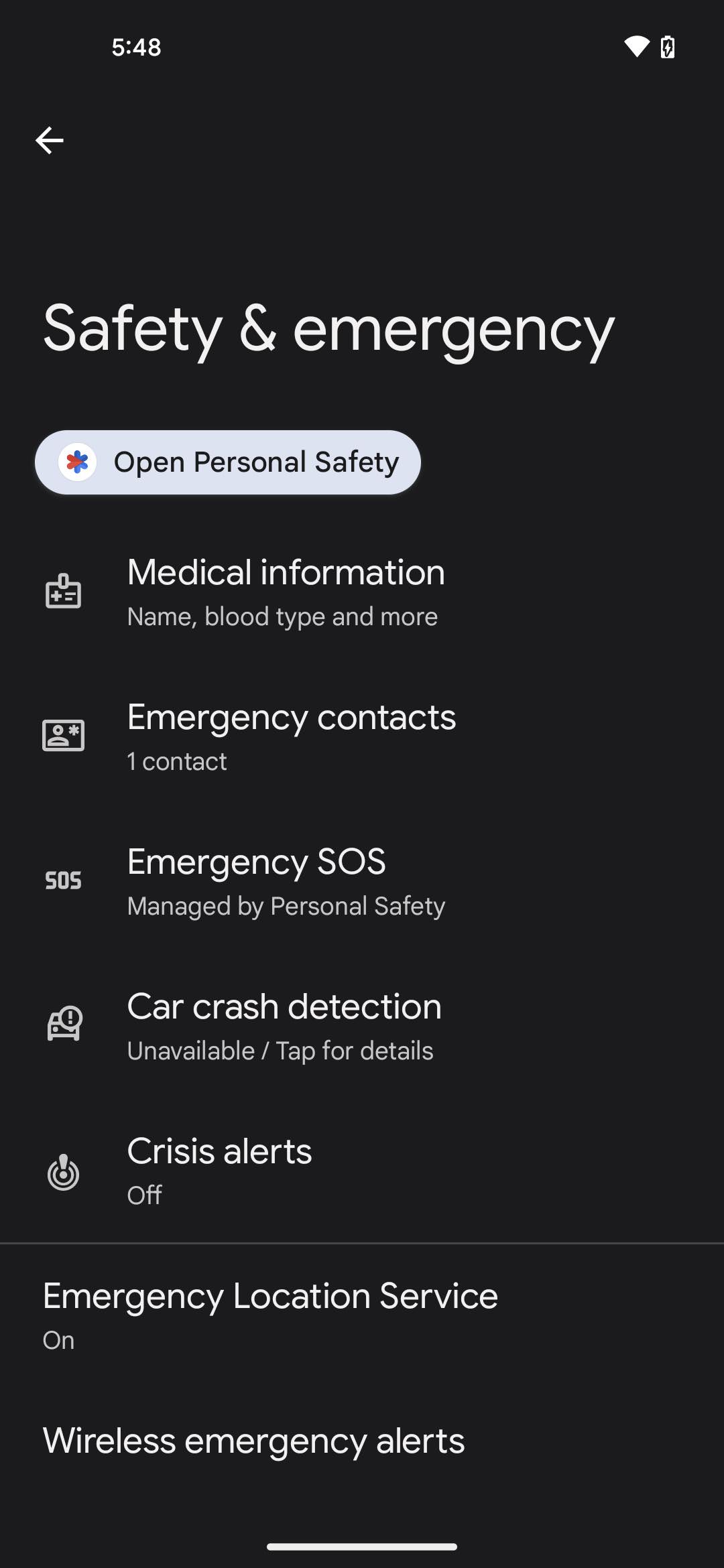 How to set up Personal Safety app 2