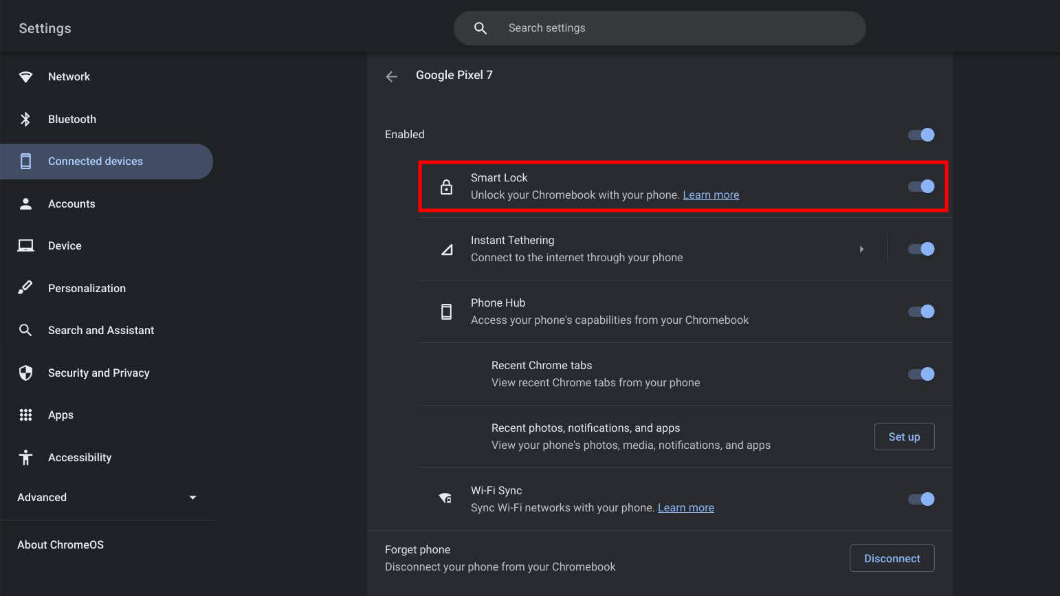 How to set up Smart Lock on Chromebook (5)