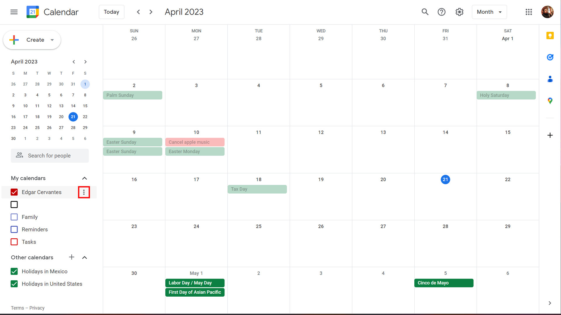 How to share a Google calendar with specific people or groups 1