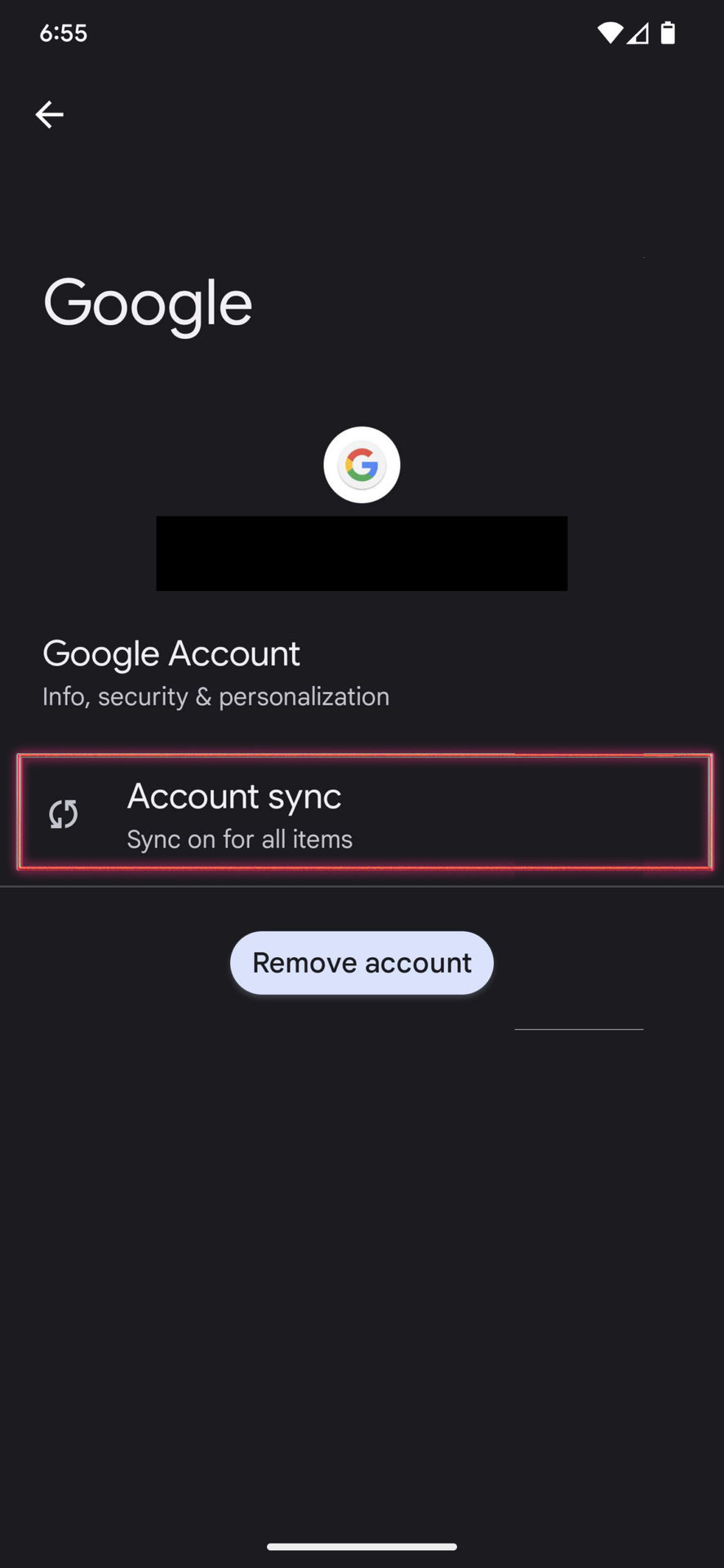 How to sync Contacts to Google account on Android 13 3