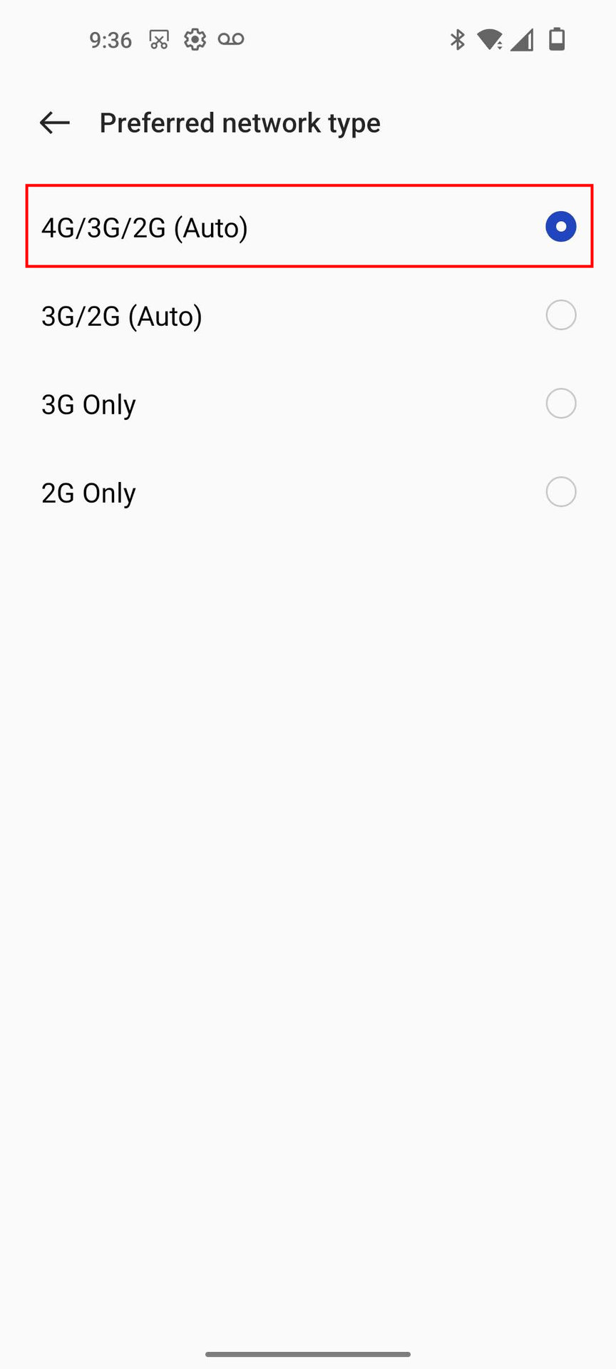 How to turn on 4G on OnePlus Nord N200 4