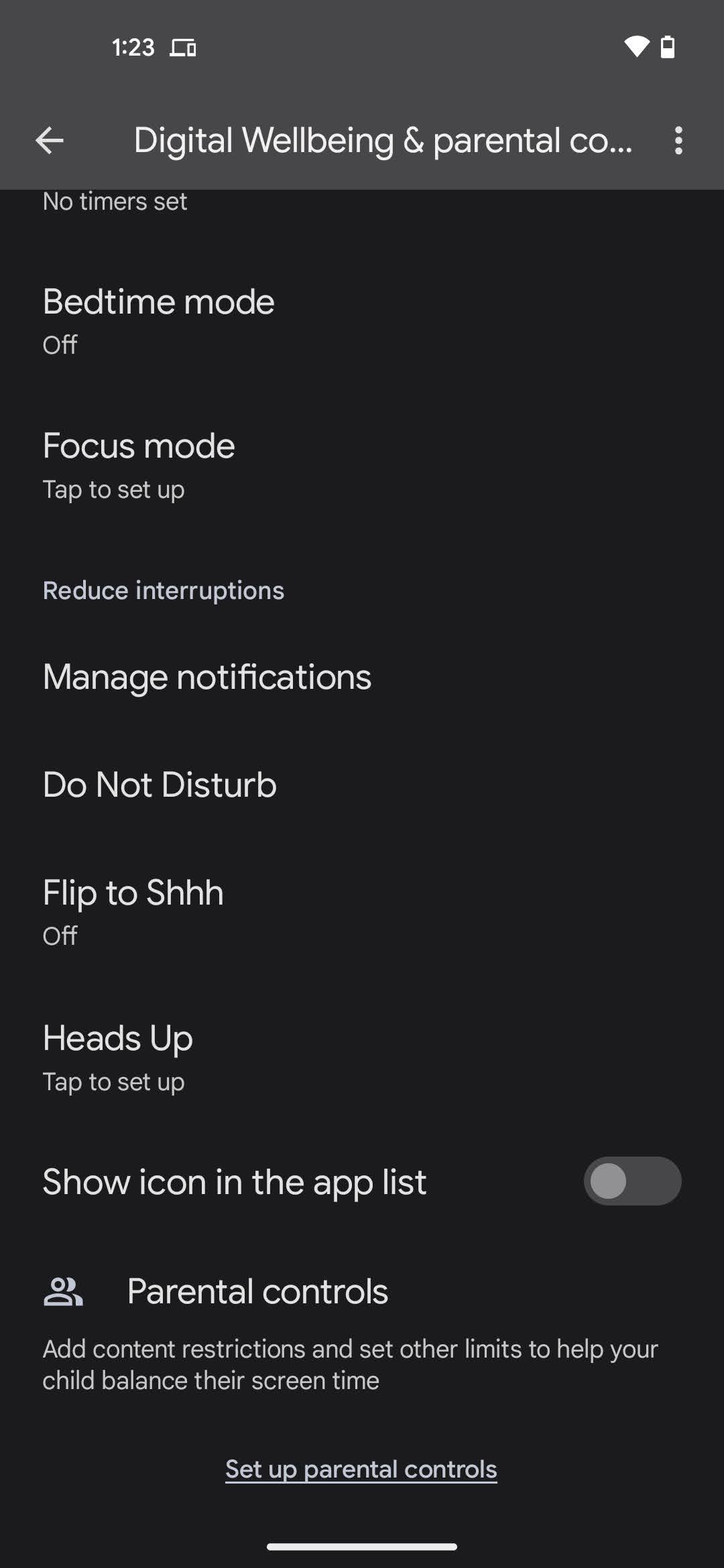 How to turn on Flip to Shhh 2