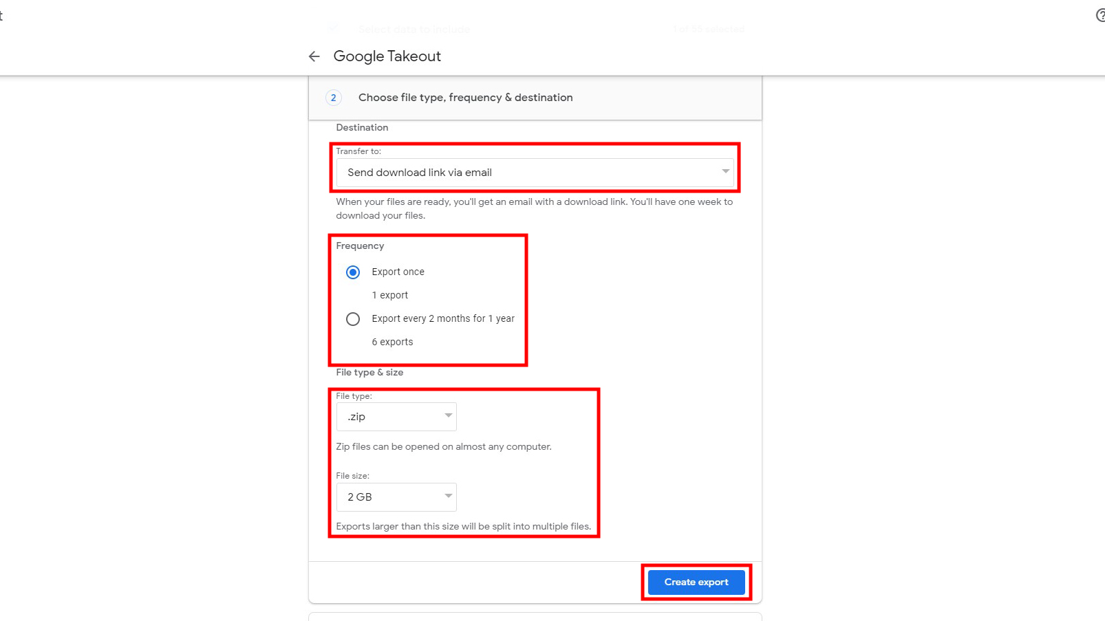 How to use Google Takeout to export Gmail emails 2