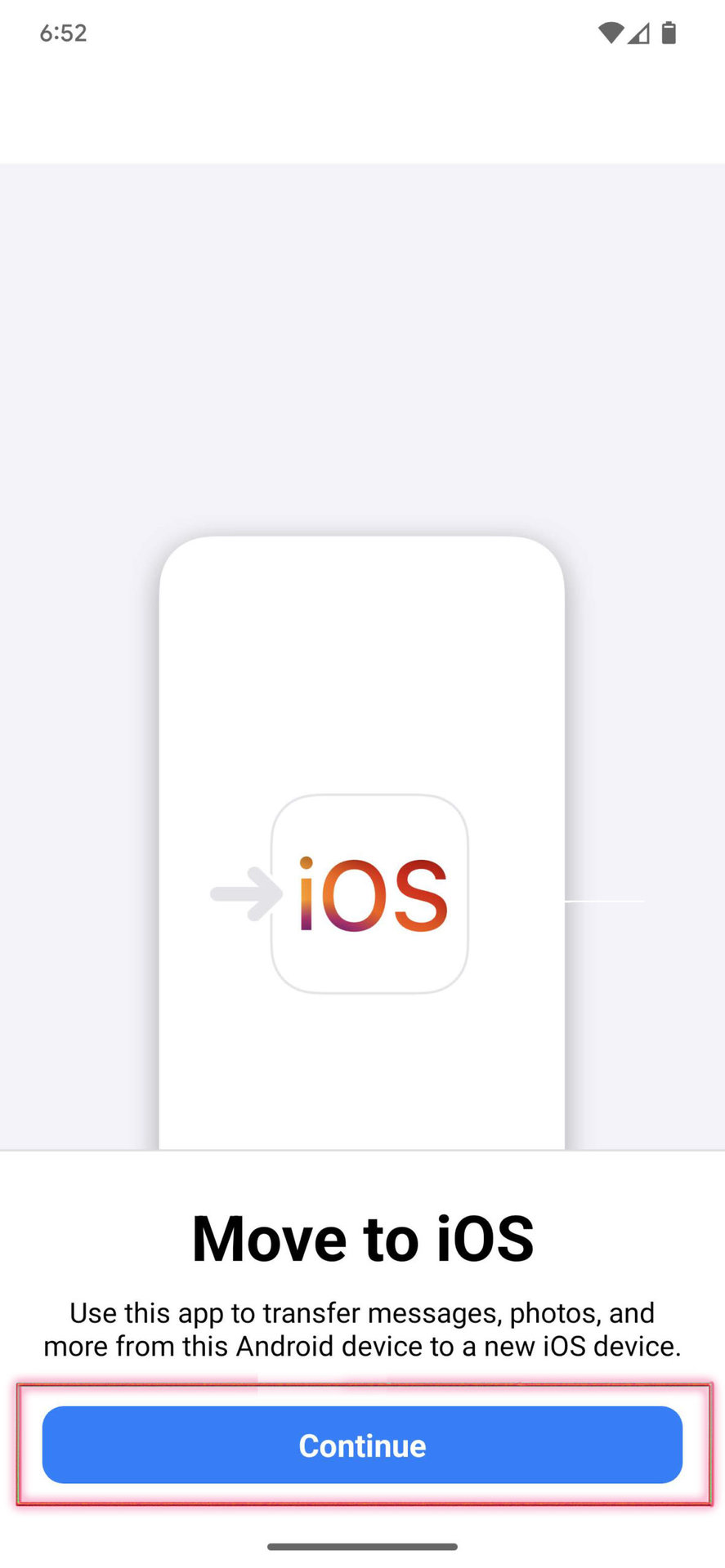 How to use Move to iOS 1