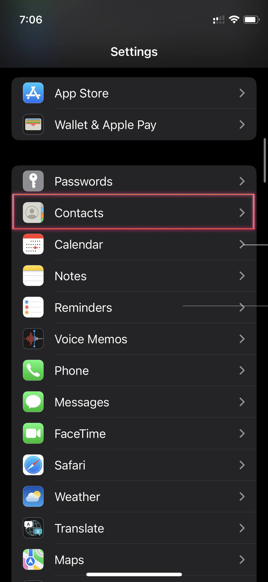 Import SIM card contacts on iPhone 1