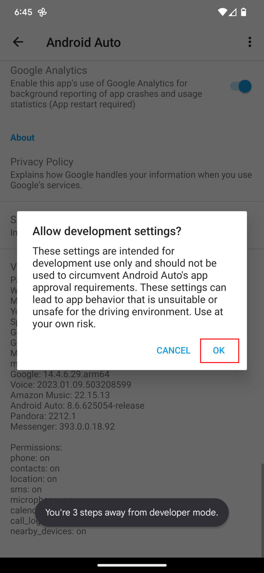 Incrase Android Auto video resolution 3