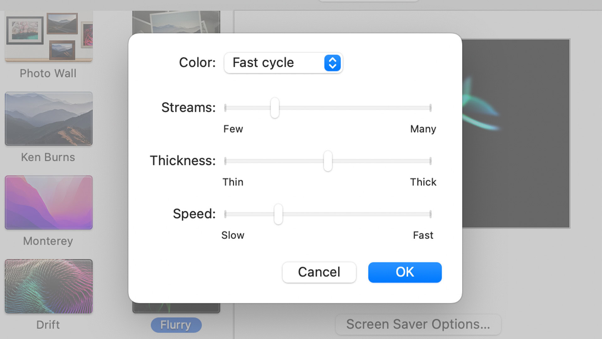 Manage screensavers macOS