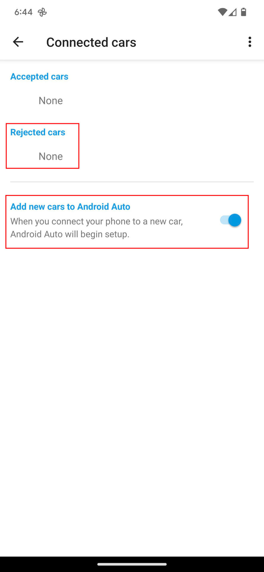 Modify the Android Auto settings 8