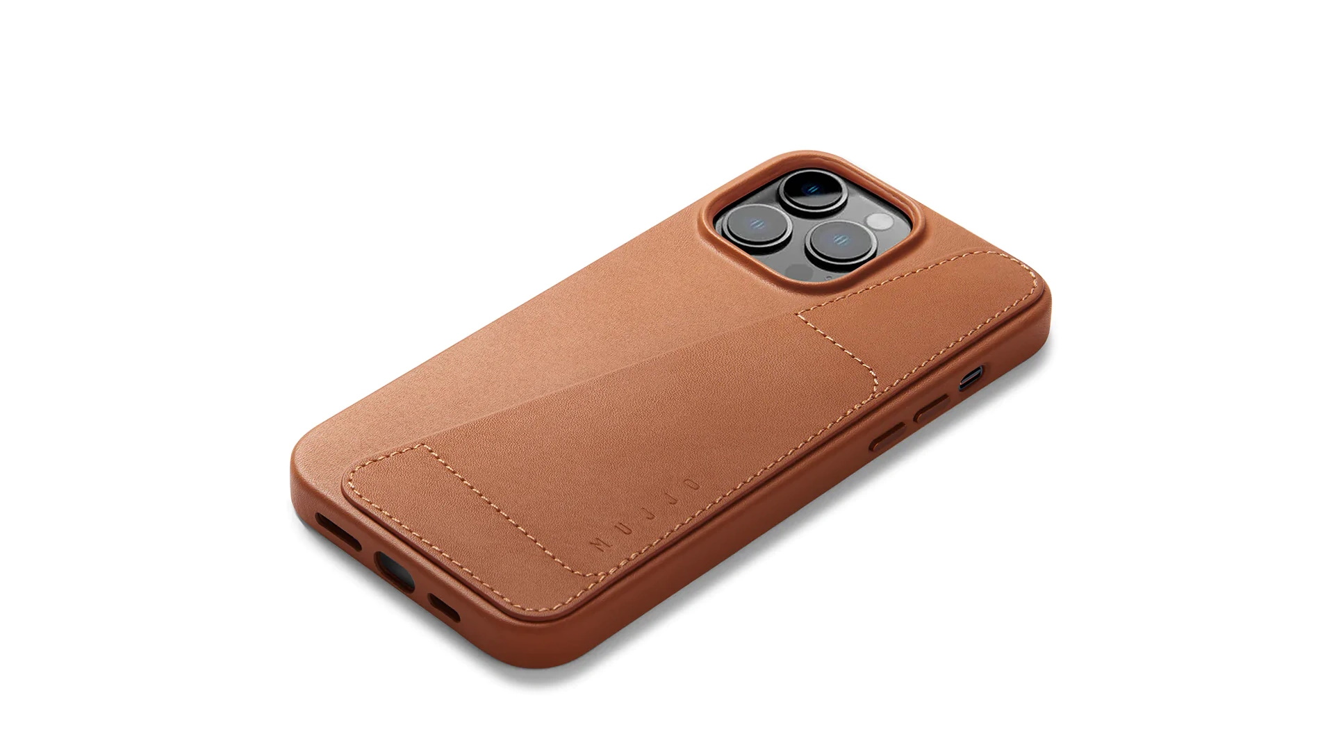 Mujjo iPhone 14 Pro Max leather wallet case
