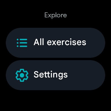 Pixel Watch Screen All Exercises