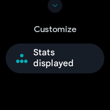 Pixel Watch Screen Customize Stats