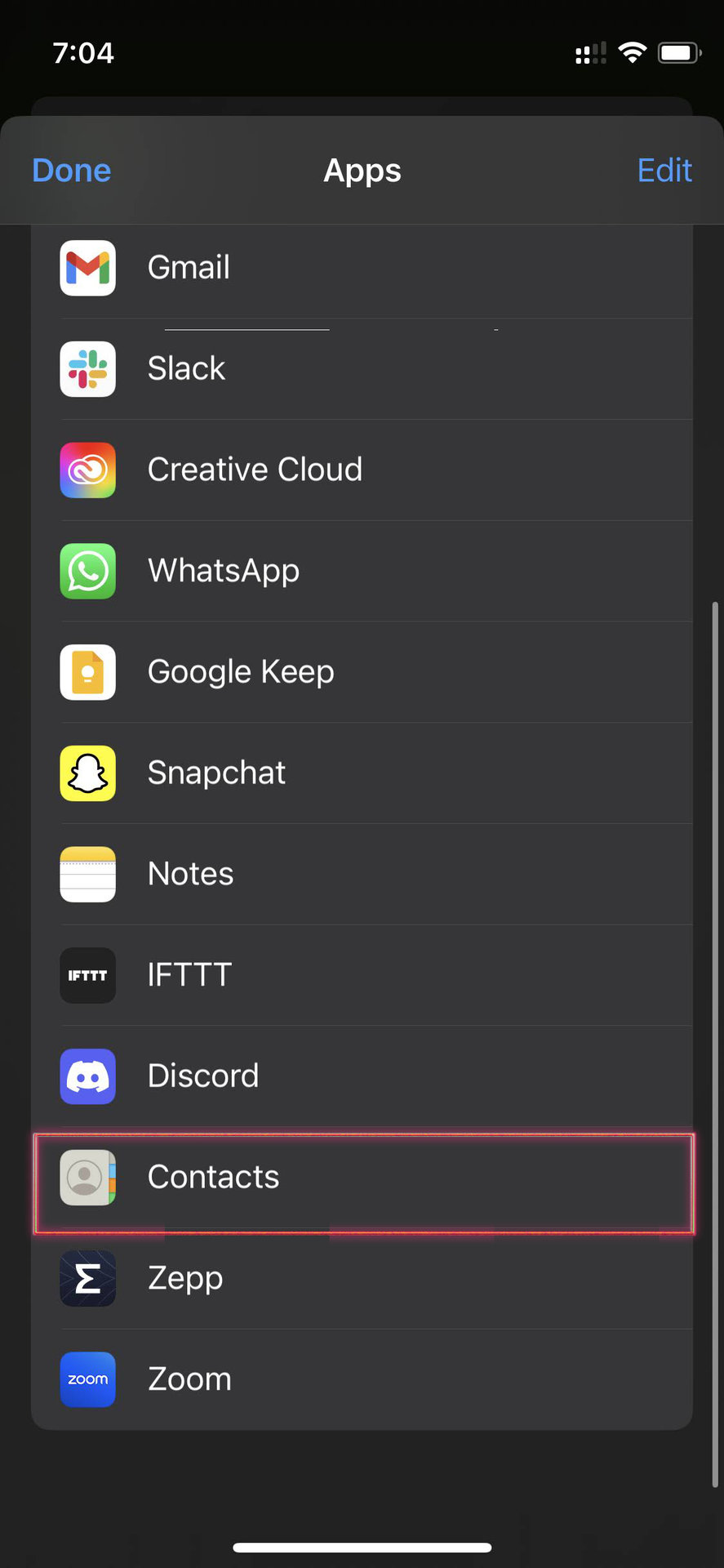 Transfer contacts from Android to iOS using VCF file 5