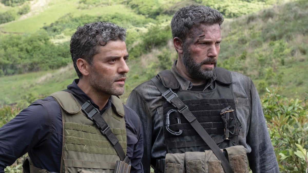 Oscar Isaac and Ben Affleck in Triple Frontier - best action thrillers on Netflix