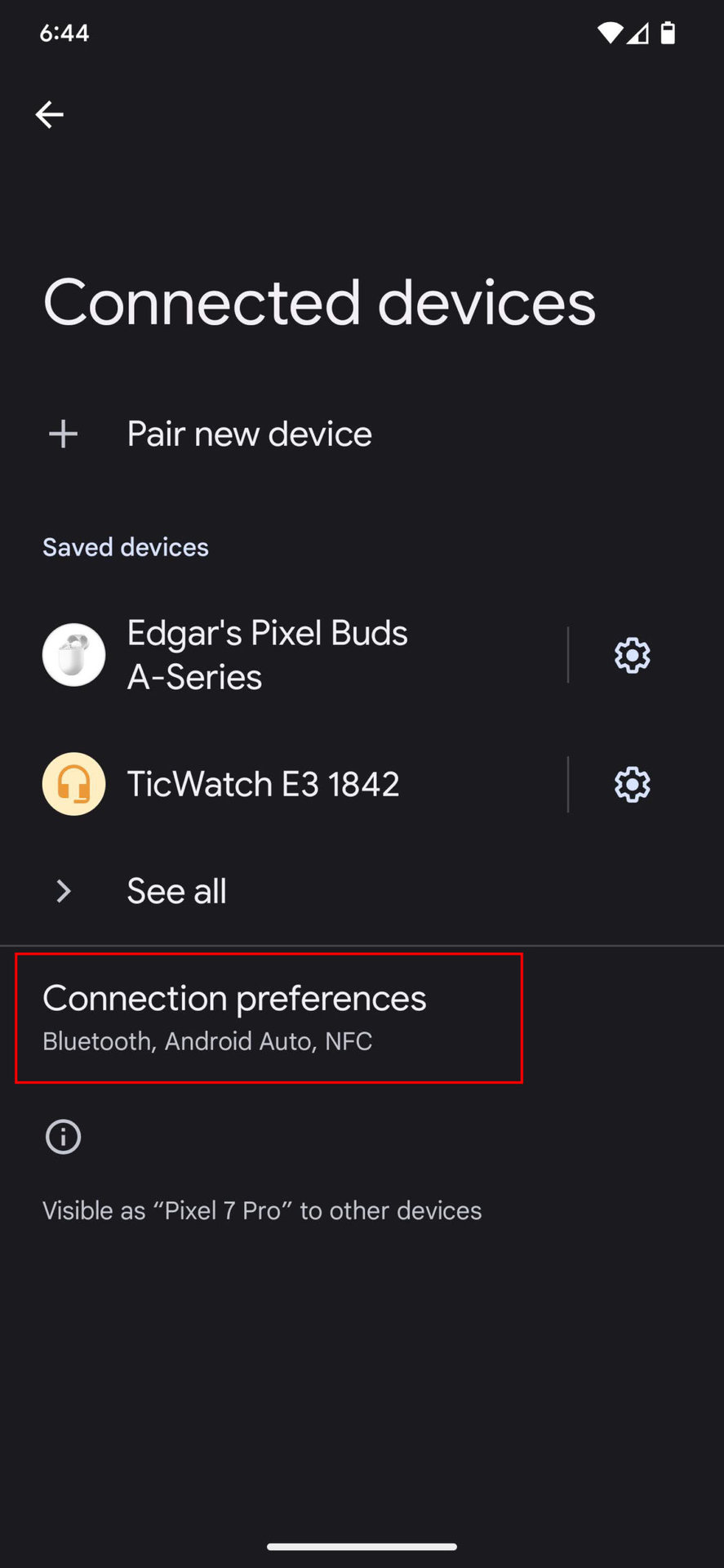 Turn Bluetooth on on Android 13 2