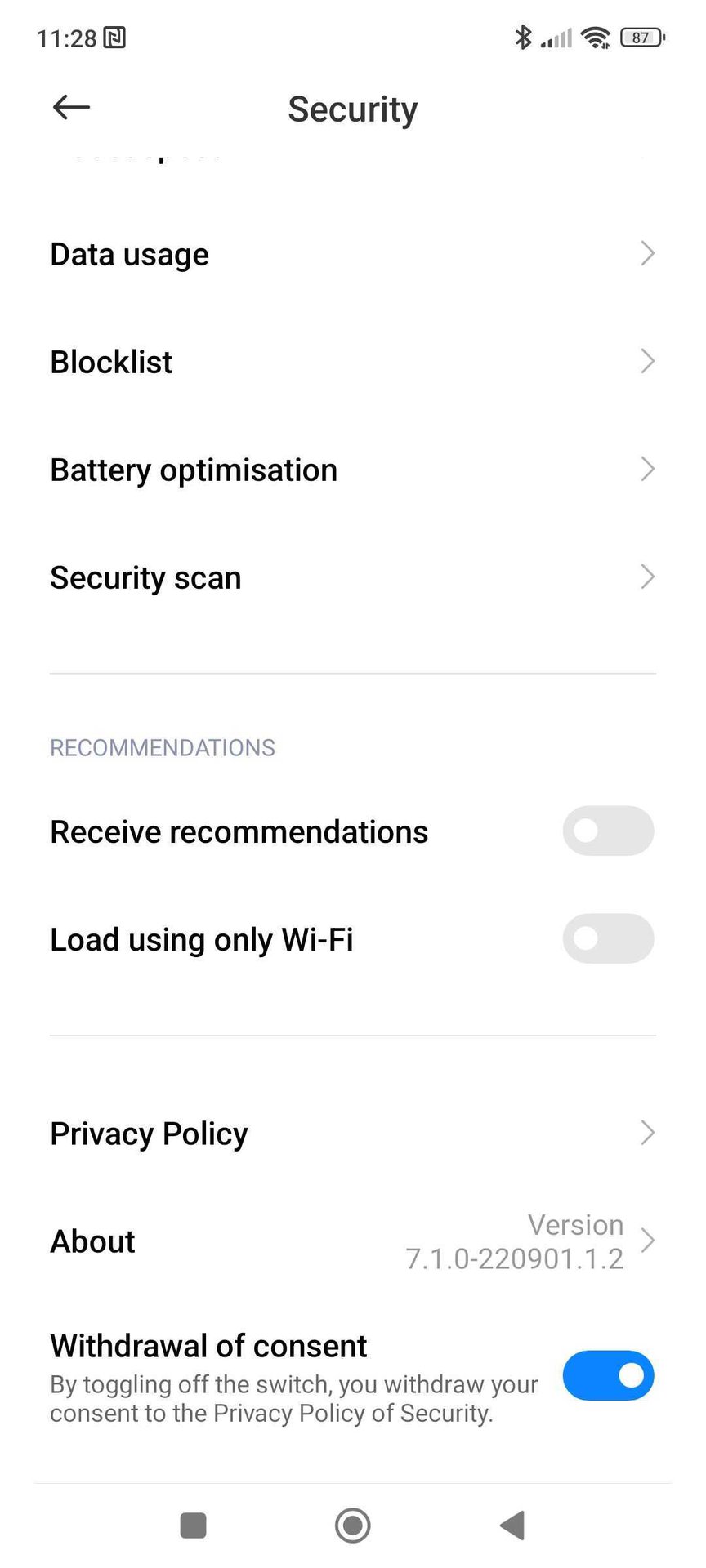 Turn off Xiaomi Mi Security ads 2