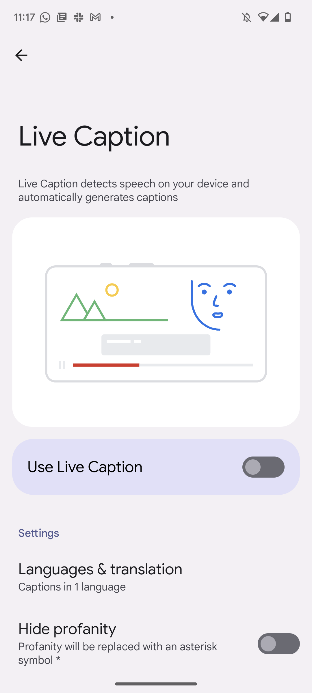 Turn on Live Caption Type responses during call 3