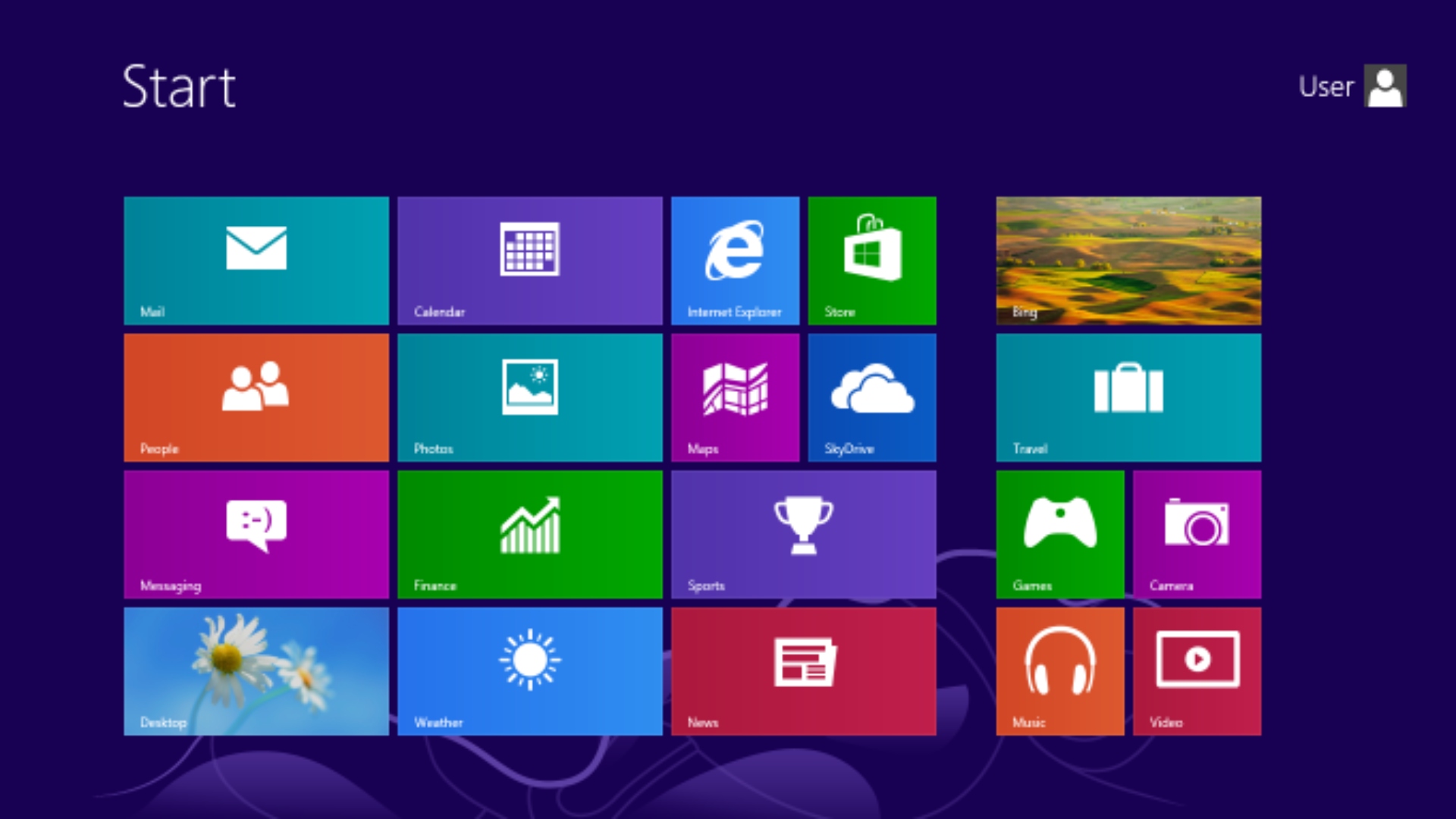 Layar Mulai Windows 8
