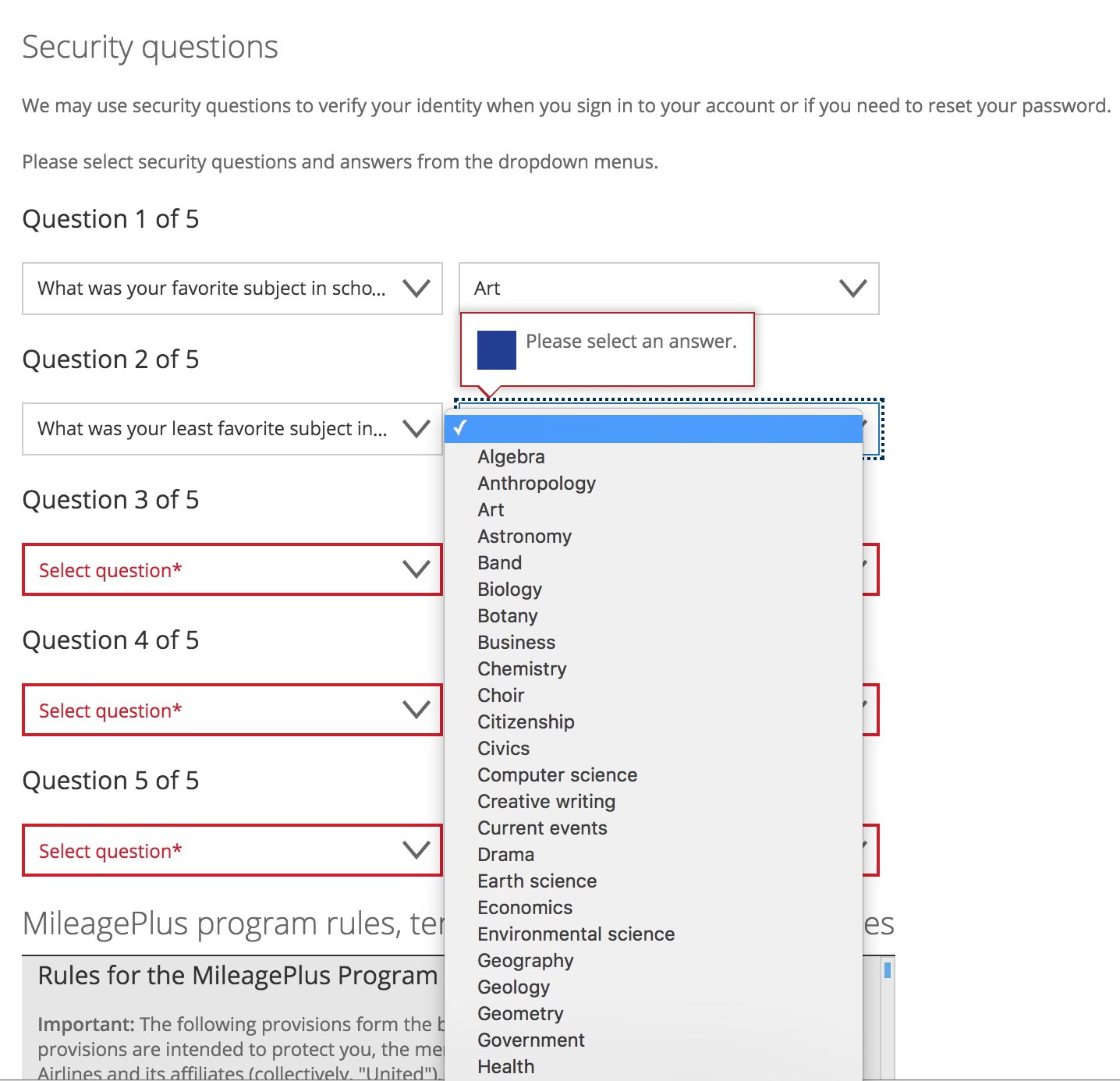 account security questions stay safe online