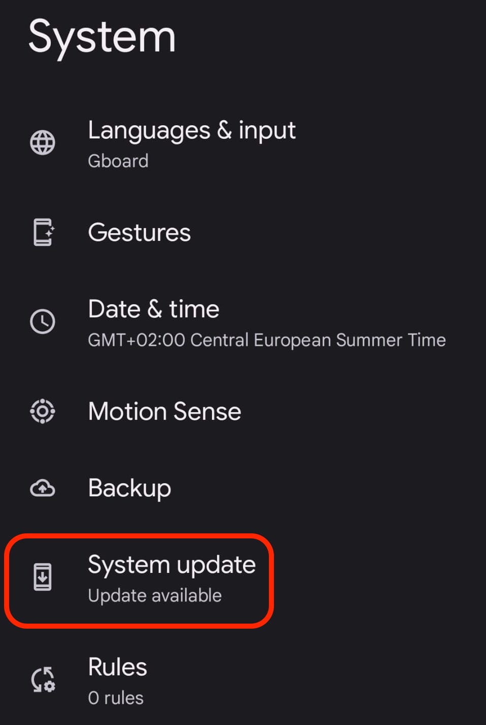 android system update pixel 4