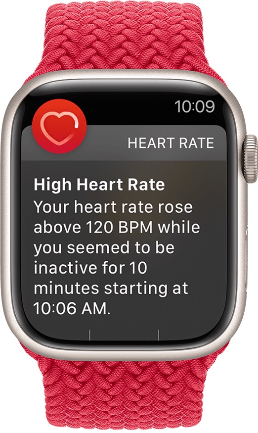 apple watch heart notification