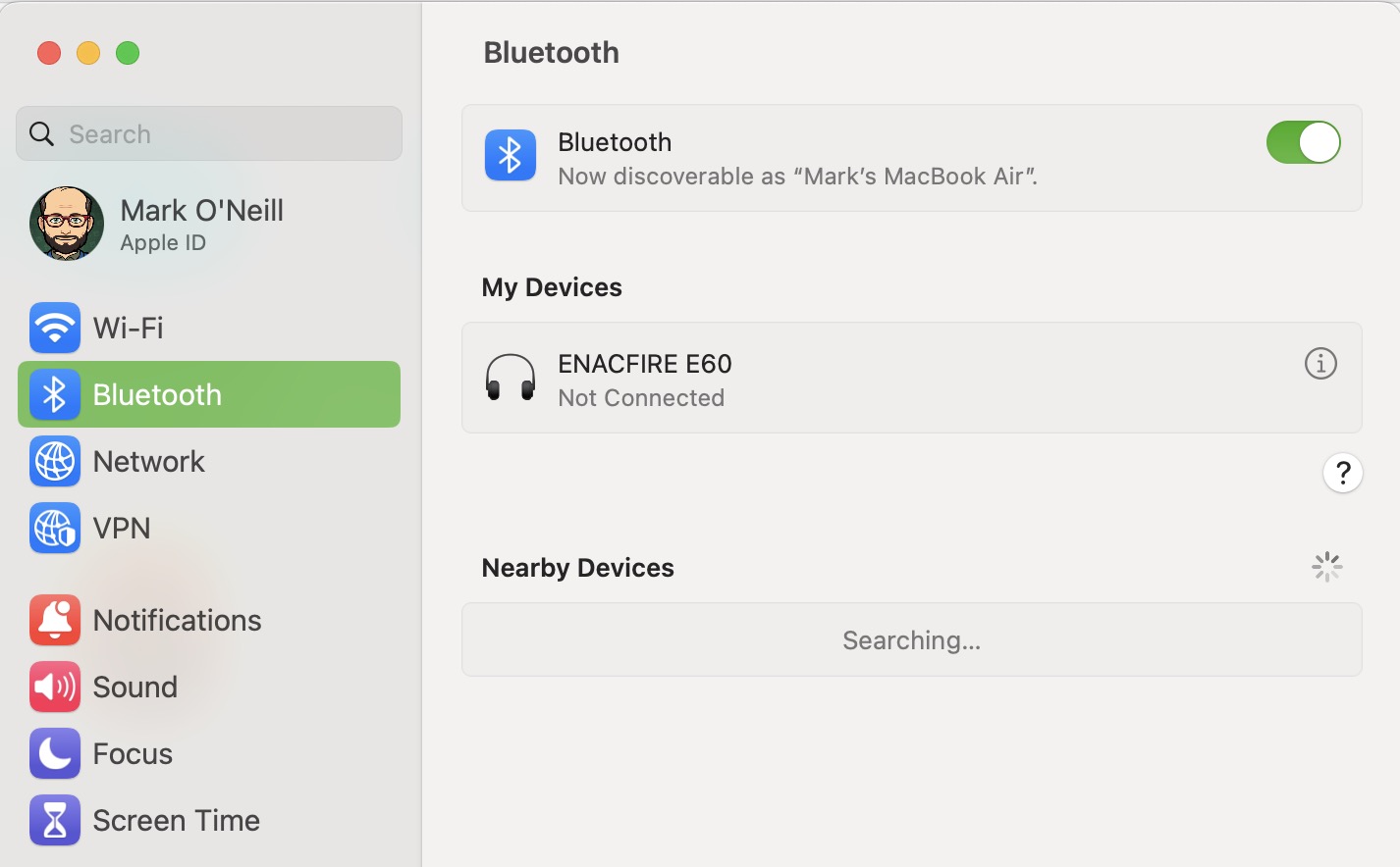 bluetooth mac connection