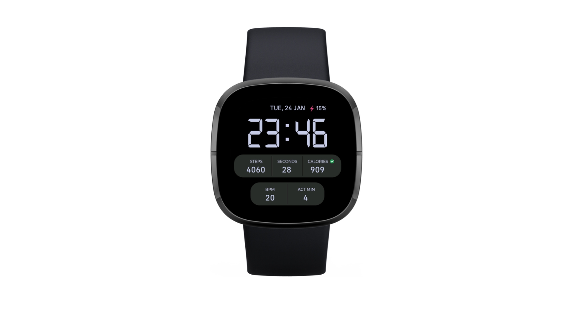 fitbit clock face clean weather