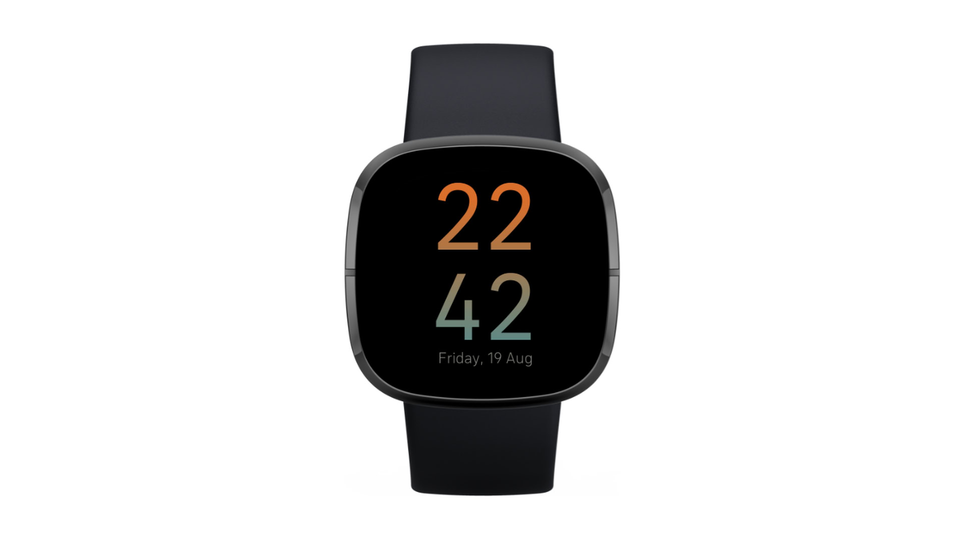 fitbit clock face minimal sunset