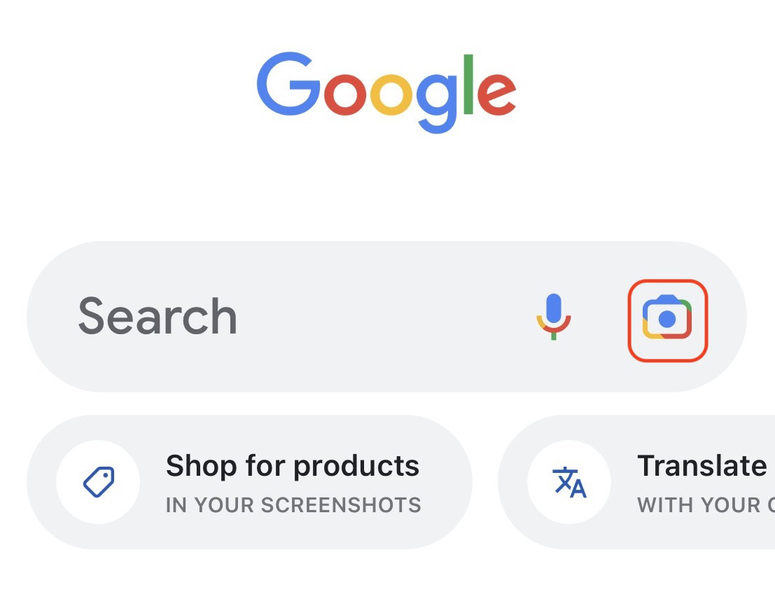 google app iphone lens