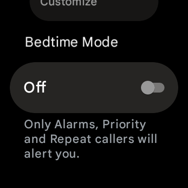 google pixel watch screenshot bedtime mode 1