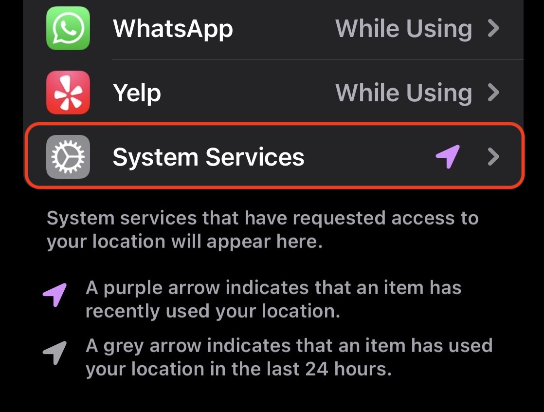 ios system services