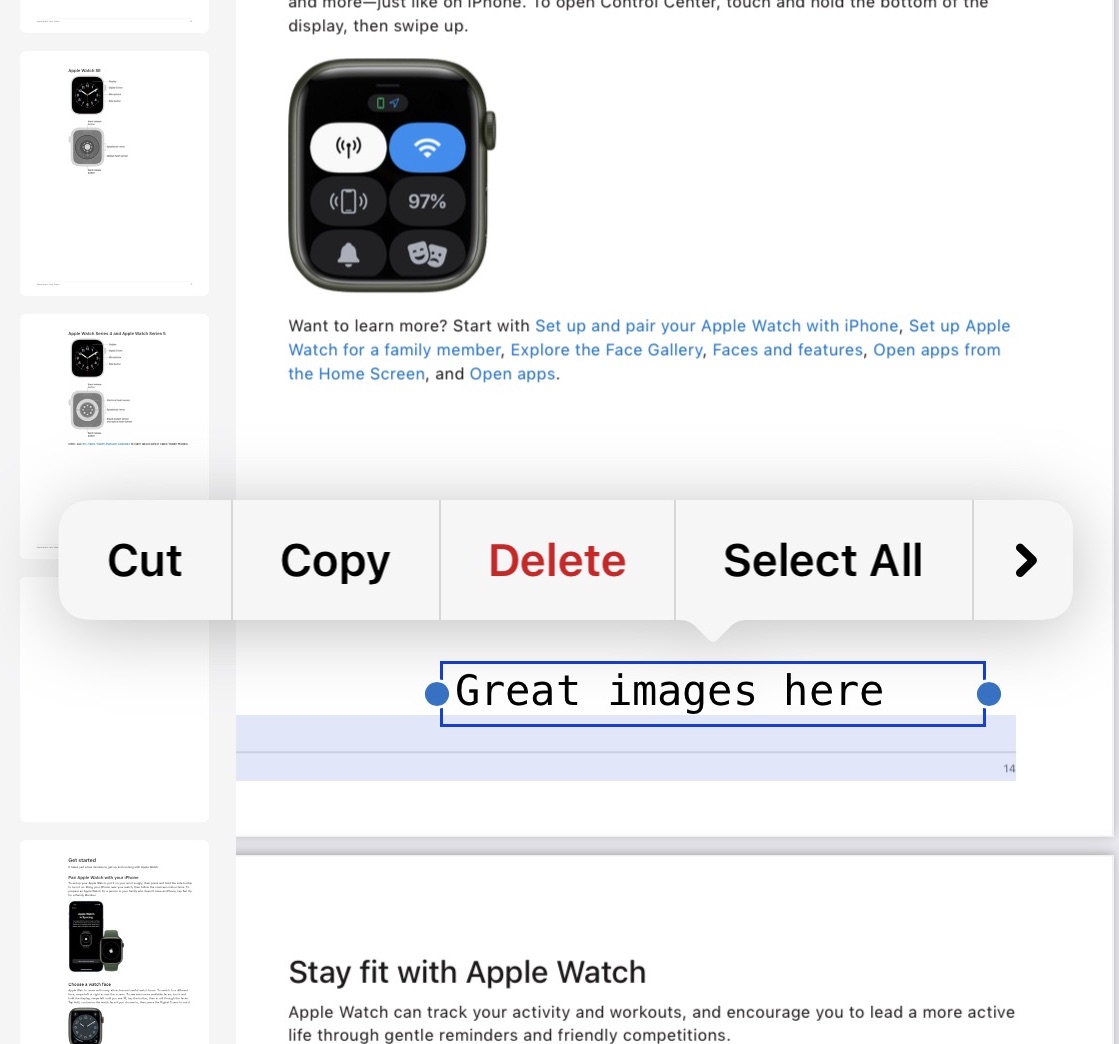 iphone files app pdf comment inserted