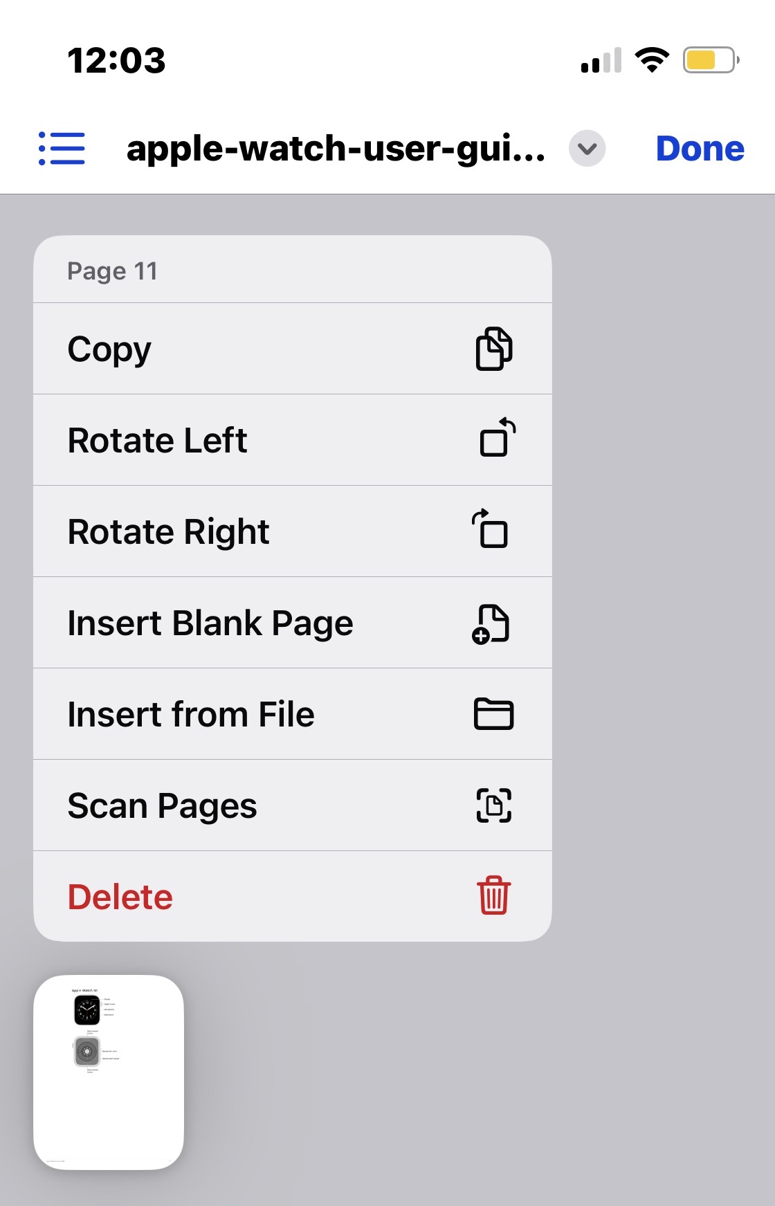 iphone files app pdf edit options