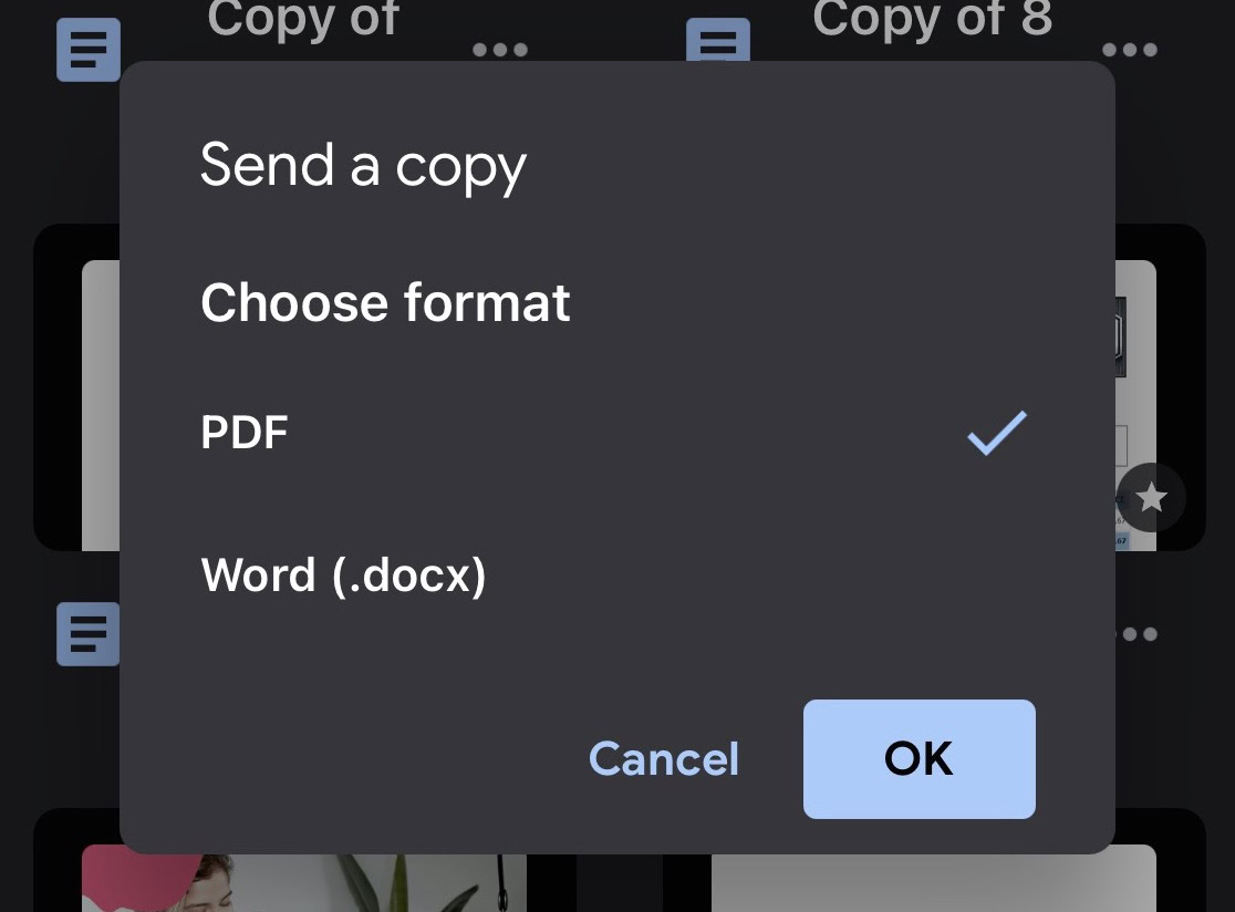 iphone google docs save as pdf