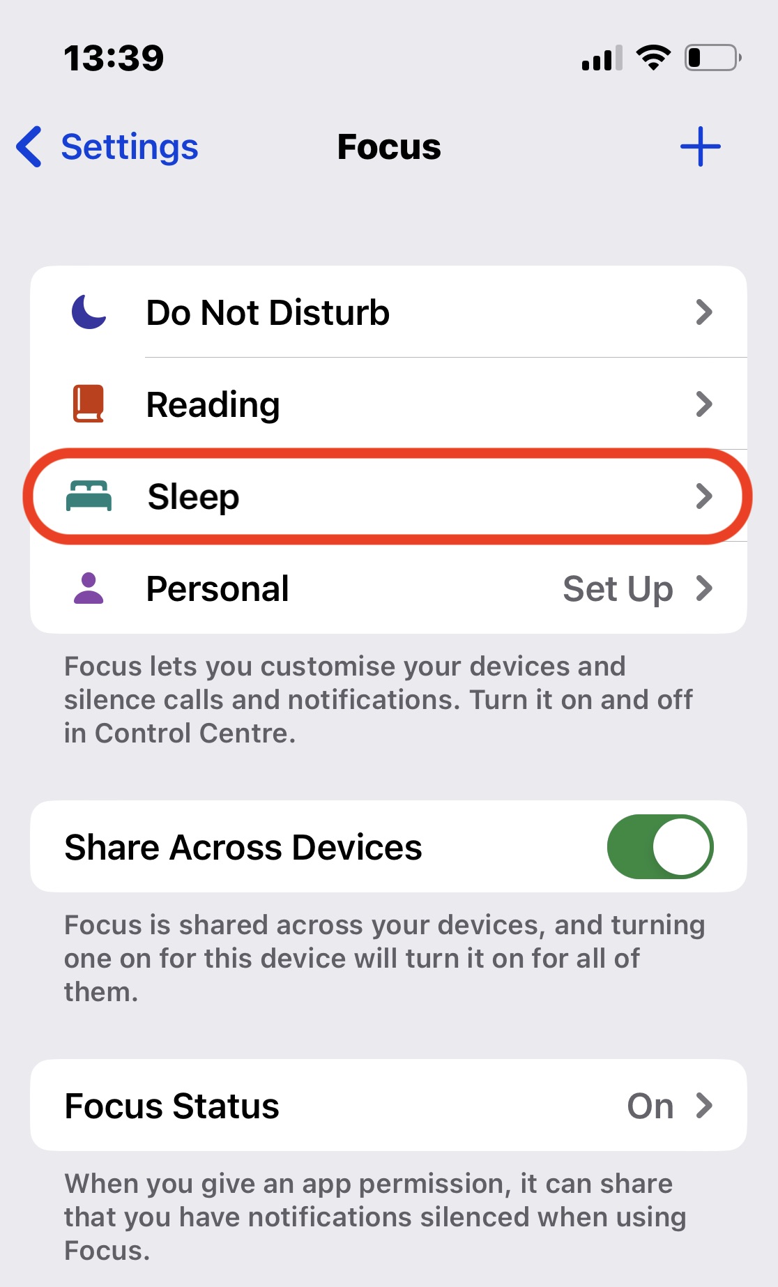 iphone sleep mode
