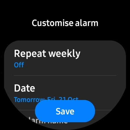 samsung galaxy watch how to set alarms 4