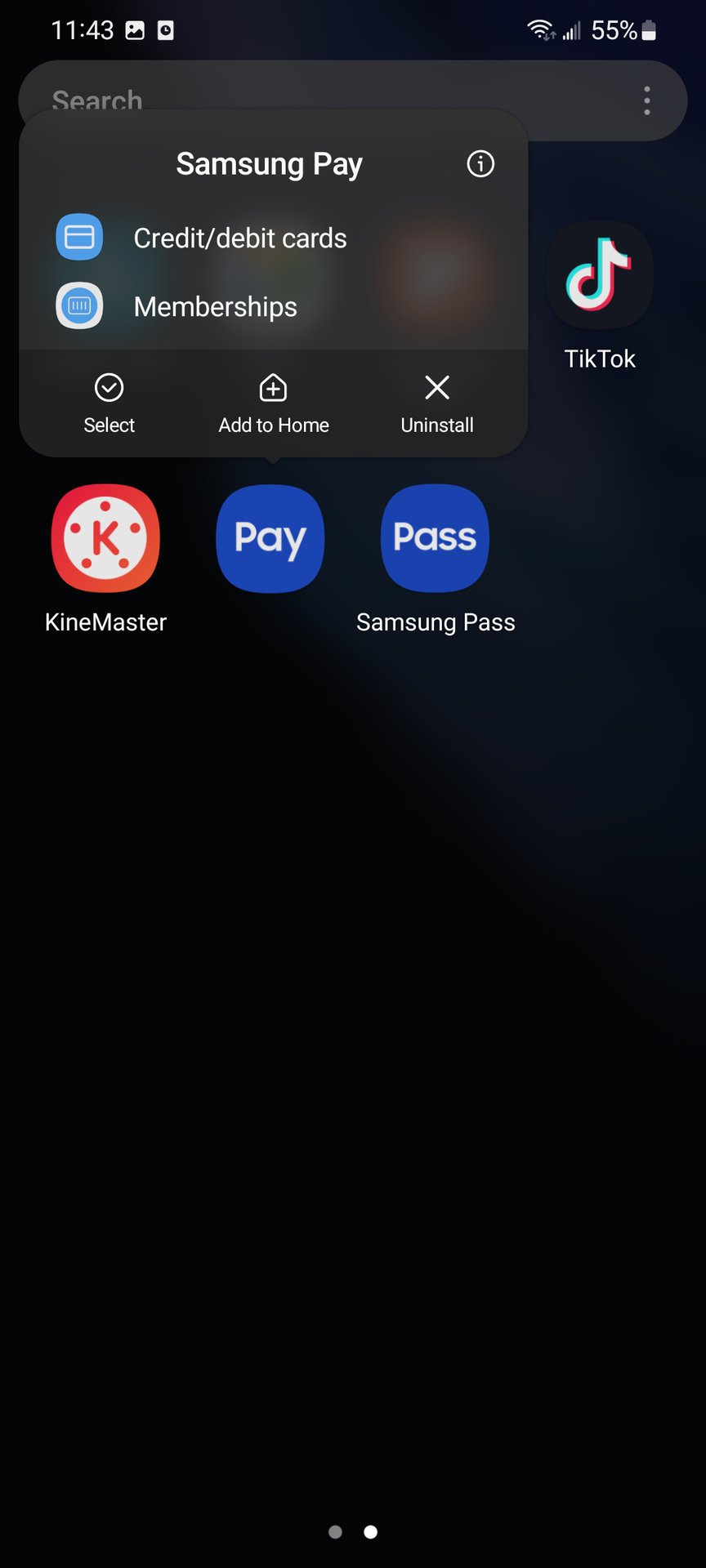 uninstall samsung pay 2