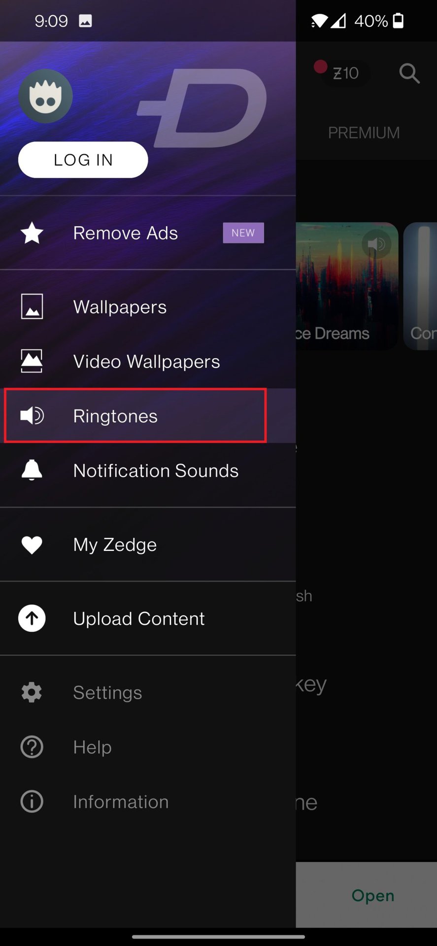 zedge ringtones app