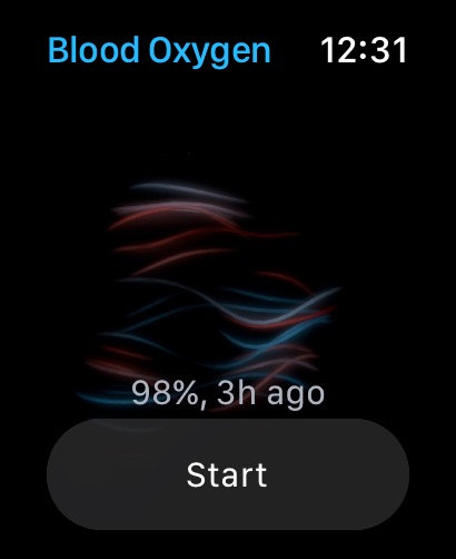 Apple Watch Blood Oxygen Start