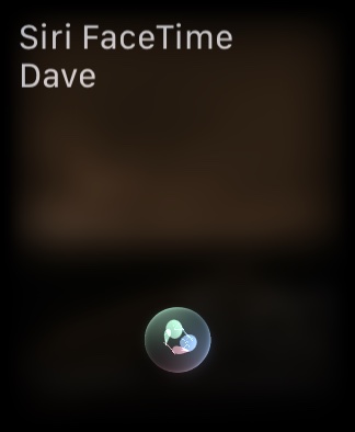Apple Watch Screenshot Siri Facetime