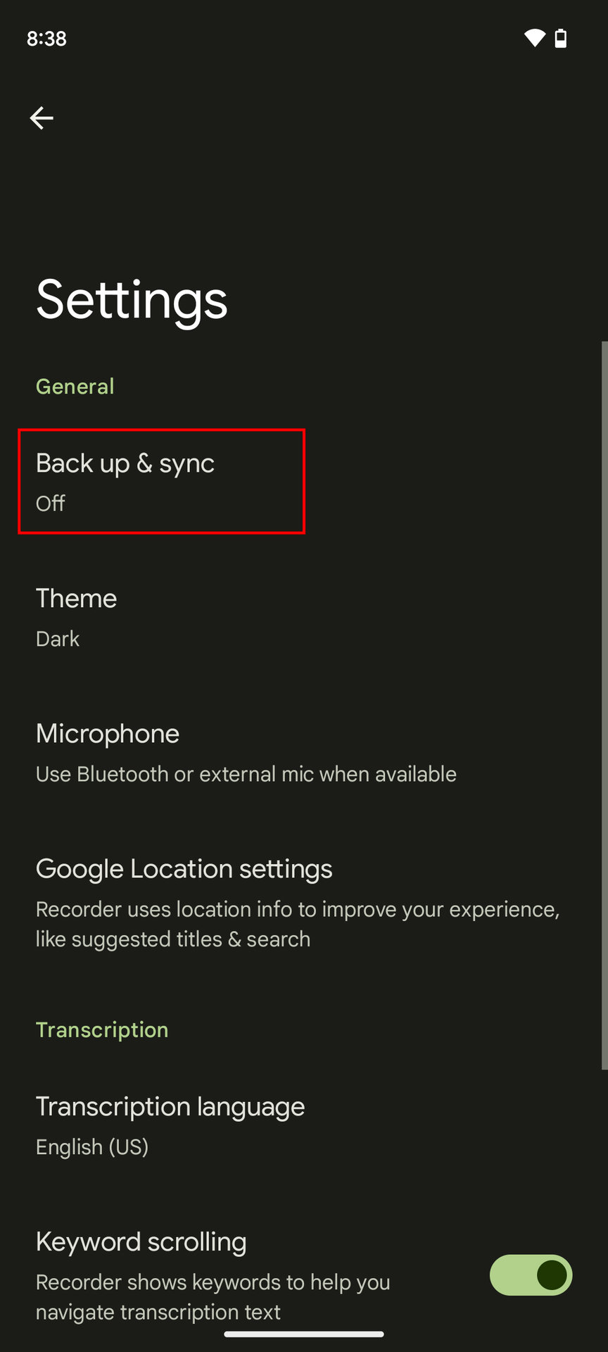 Back up and sync your audio recordings 3