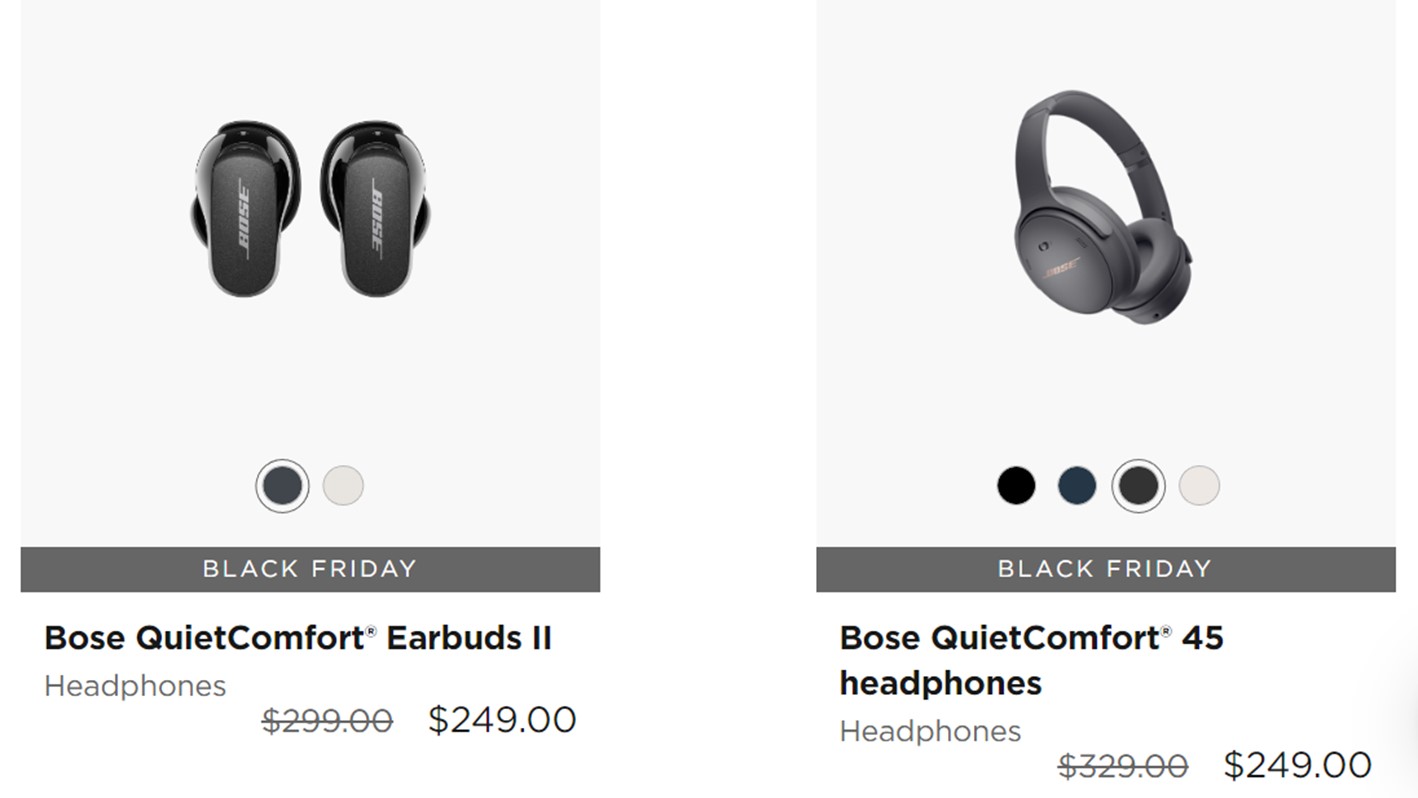 Bose Black Friday Deals 2022