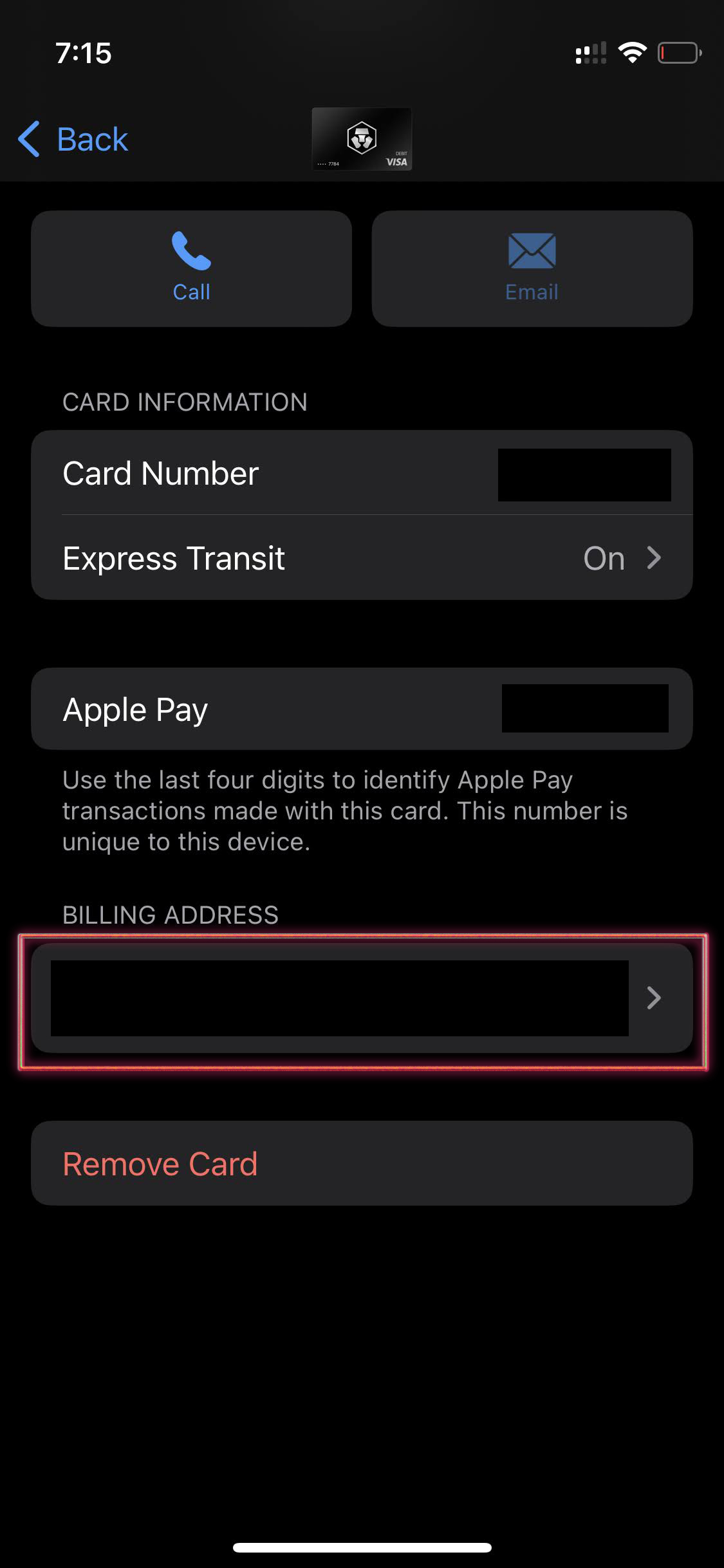Change Apple Pay address on iPhone 3