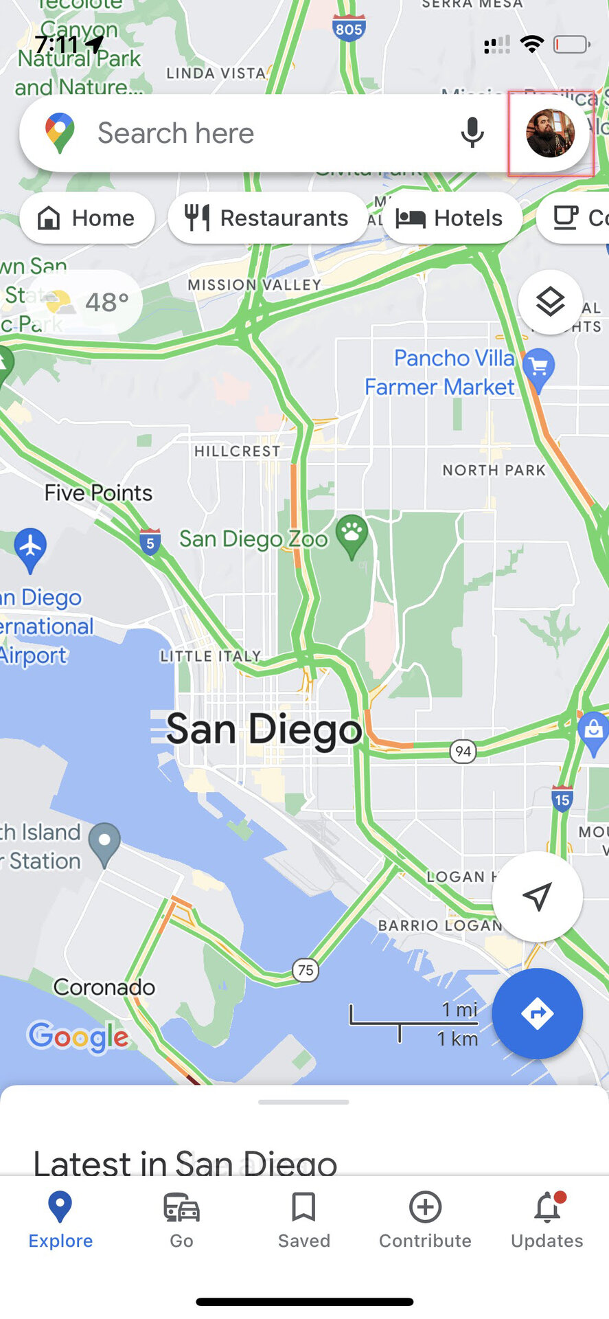 Change Google Maps home address on iPhone 1