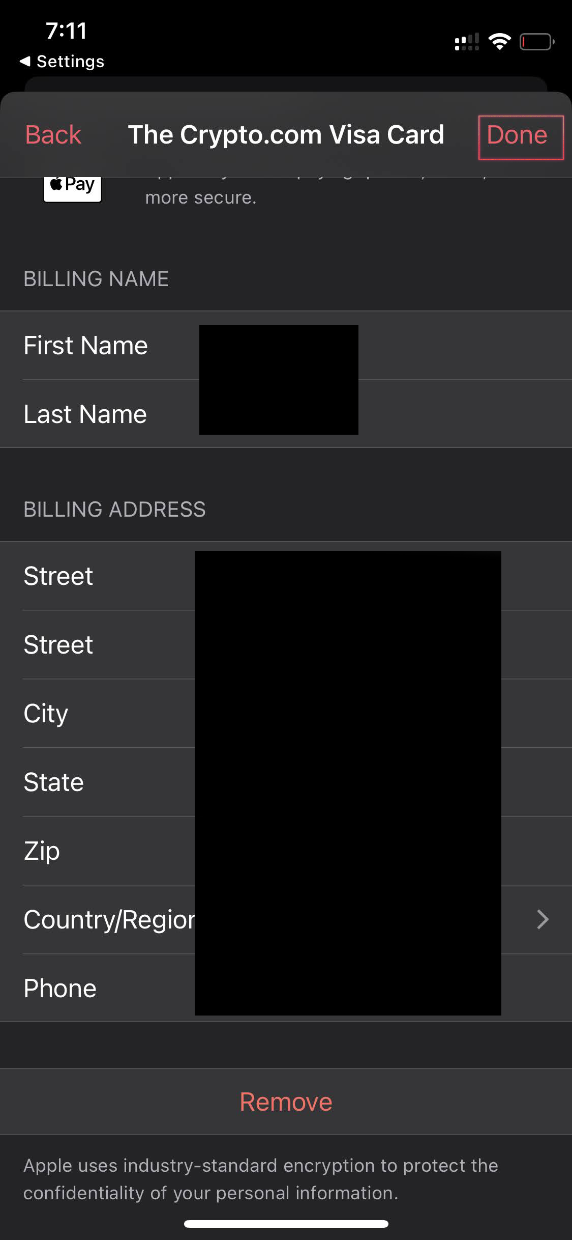 Change address on Apple ID with iPhone 5