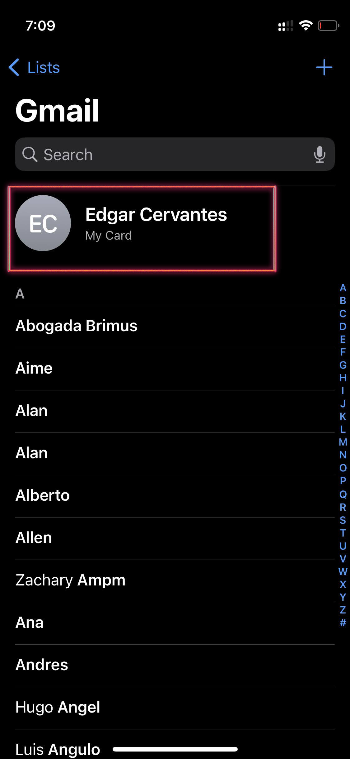 Change address on iPhone Contacts app 1