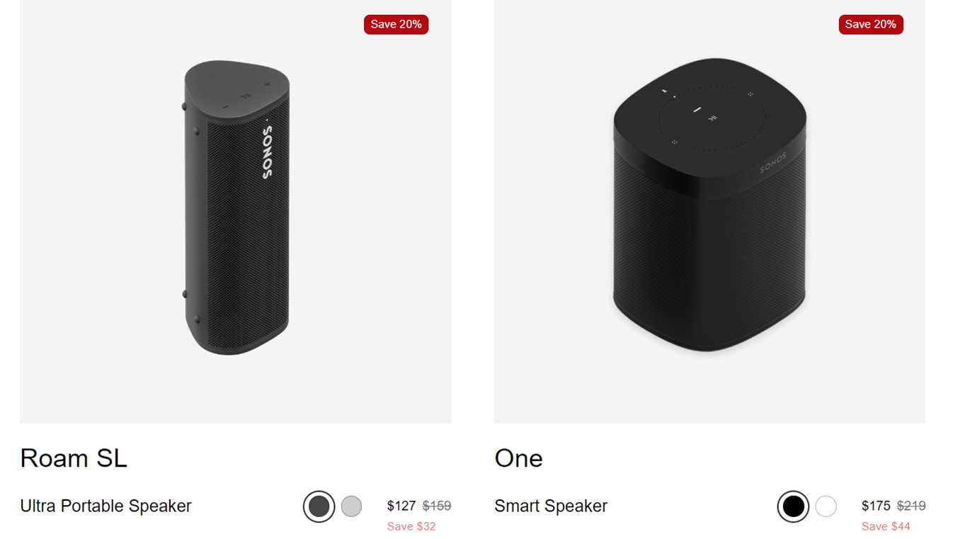 Deals in the Sonos Black Friday Sale