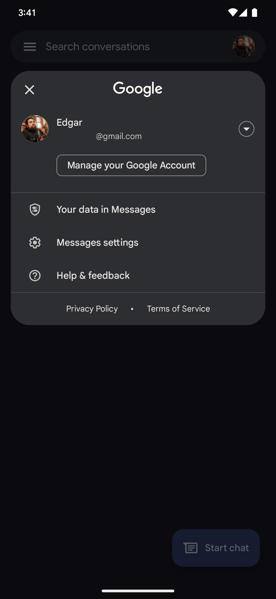 Enable Android read receipts Google Messages 1