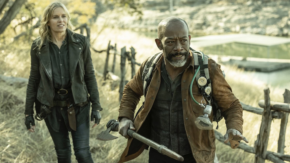 Kim Dickens as Madison Clark and Lennie James as Morgan Jones in Fear the Walking Dead - shows like the walking dead