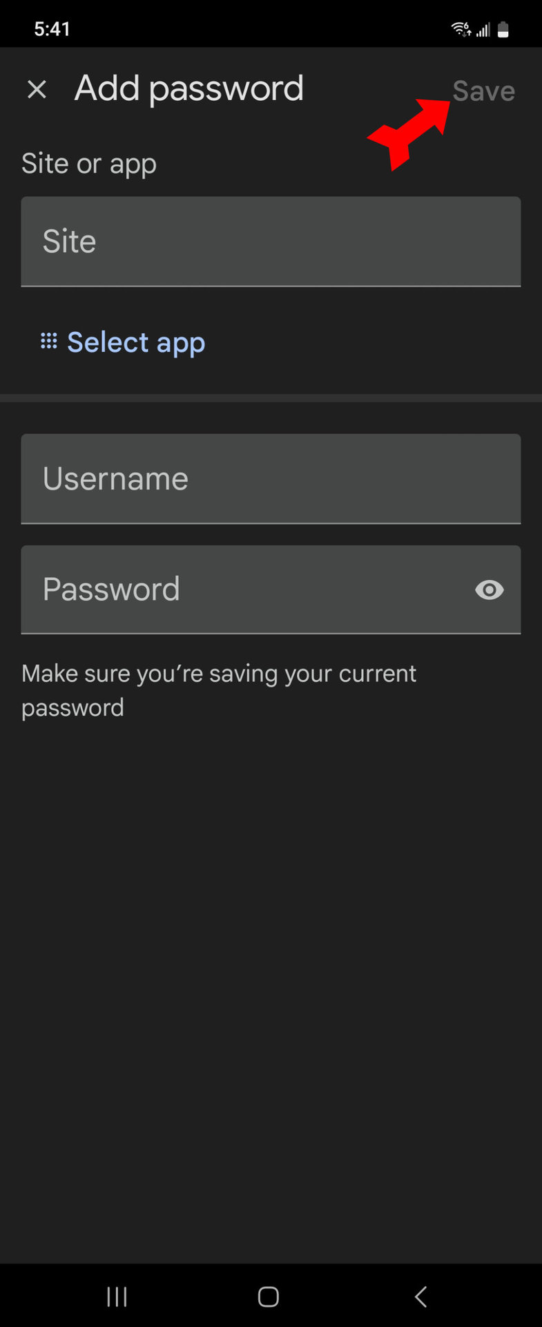 Google Password Manager Phone Add Pasword Manually
