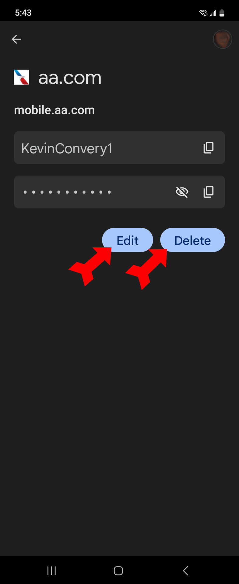 Google Password Manager Phone Edit Delete Password